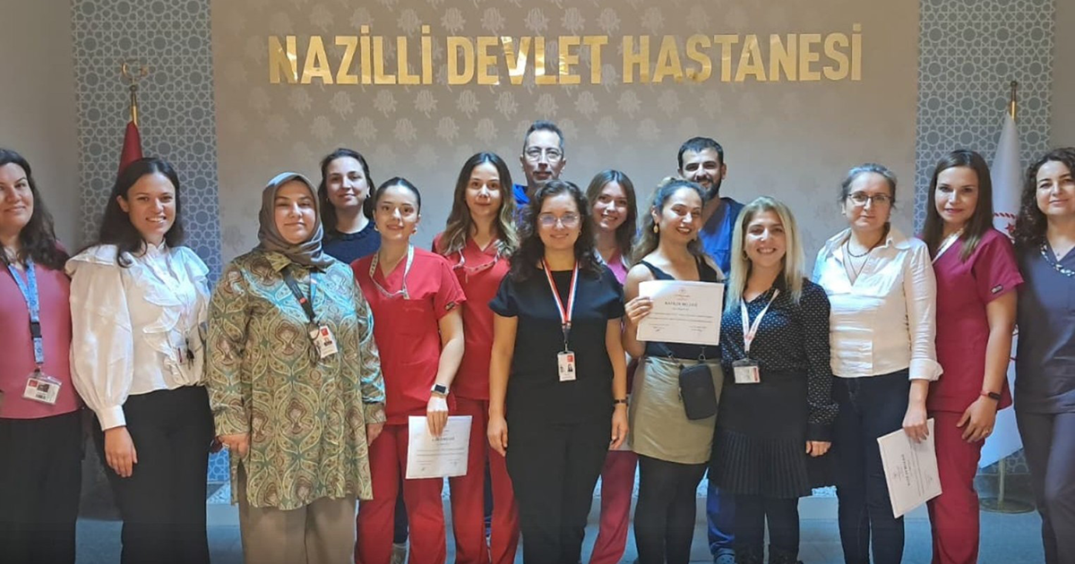 Ameliyathane hemşireleri sertifikalarını aldı