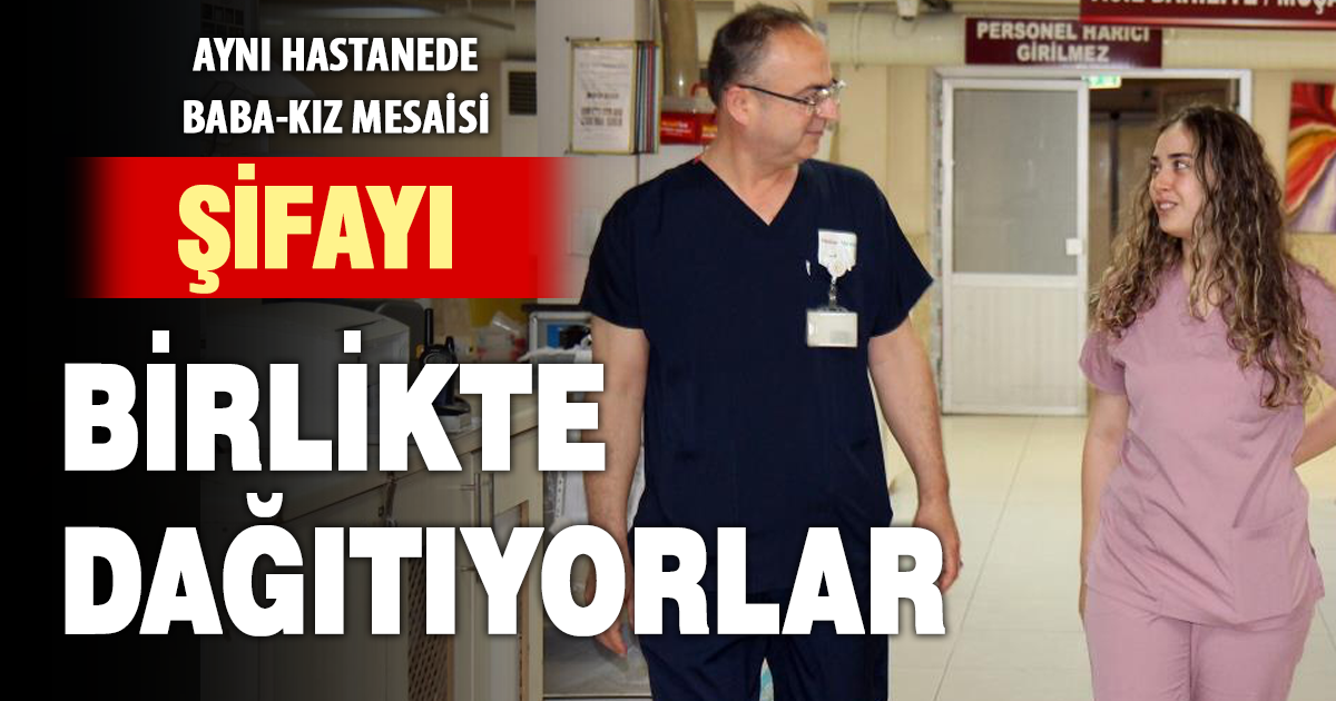 Doktor baba kız birlikte şifa dağıtıyor 