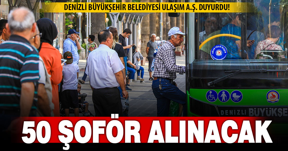 DBB’ye bağlı Ulaşım A.Ş’ye 50 şoför alınacak