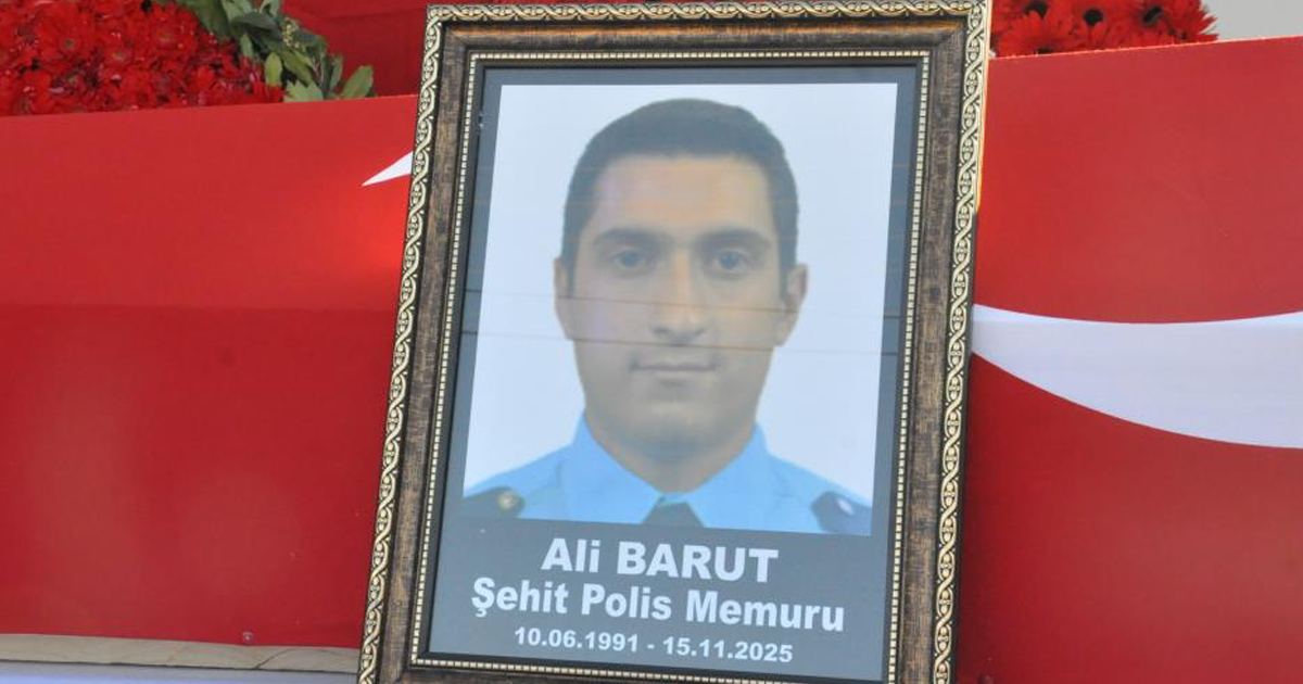 Polis Memuru Ali Barut son yolculuğuna uğurlandı 