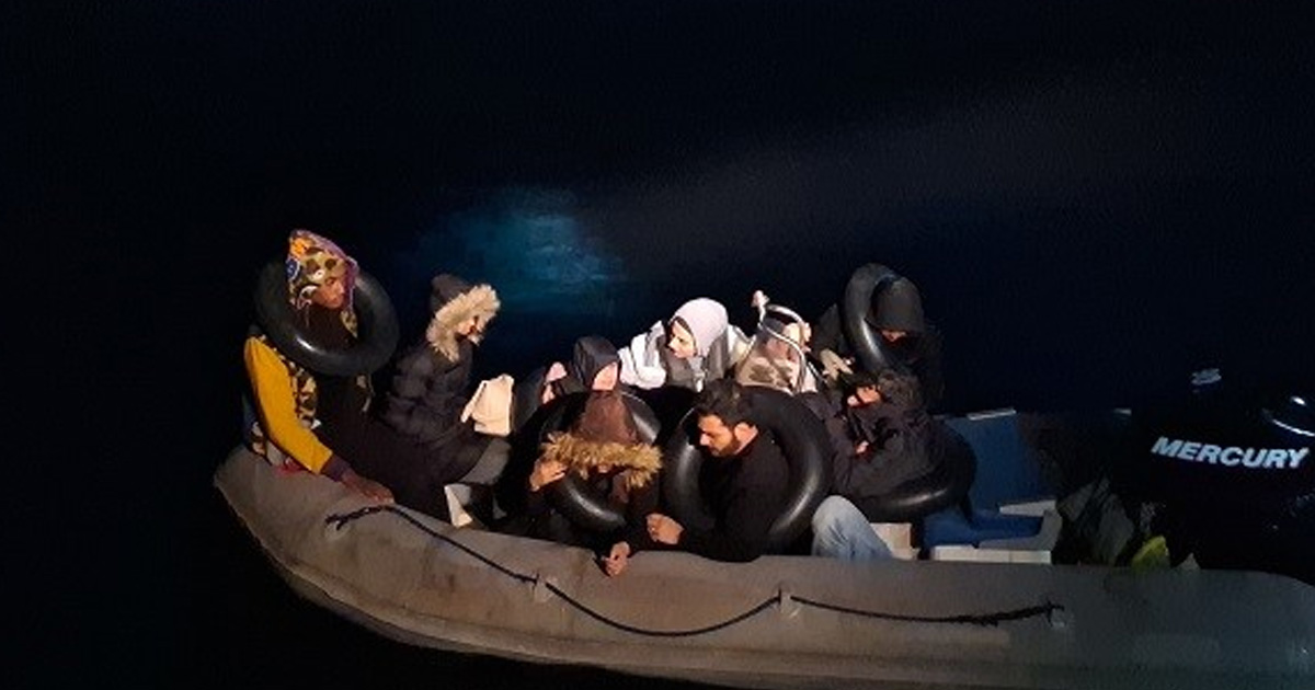 Aydın açıklarında 8 düzensiz göçmen kurtarıldı