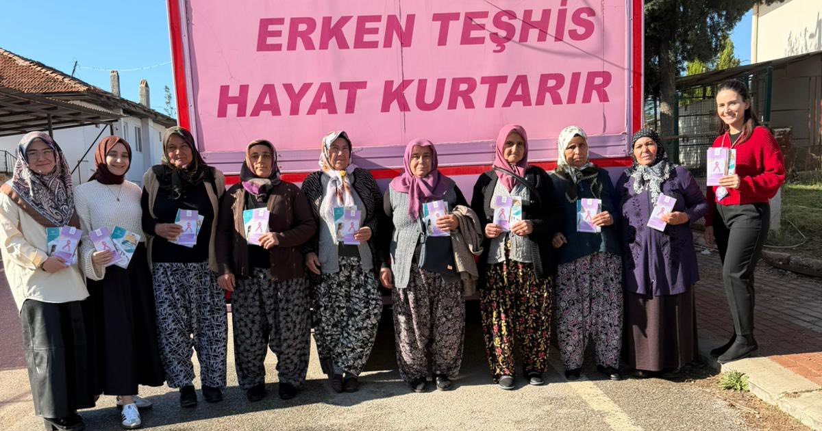 Mobil kanser tarama tırı Beyağaç’ta hizmet veriyor
