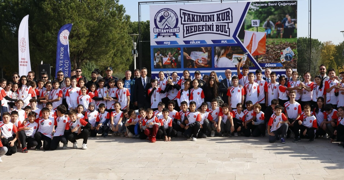 Denizli’de oryantiring yarışmalarında ödüller sahiplerini buldu