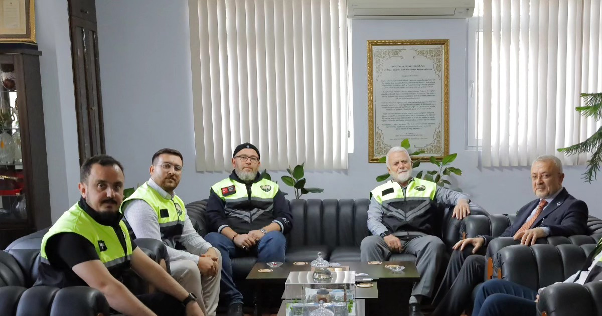 Denizli’de Muhafazakâr Motorcular Topluluğu’ndan il müftüsüne ziyaret