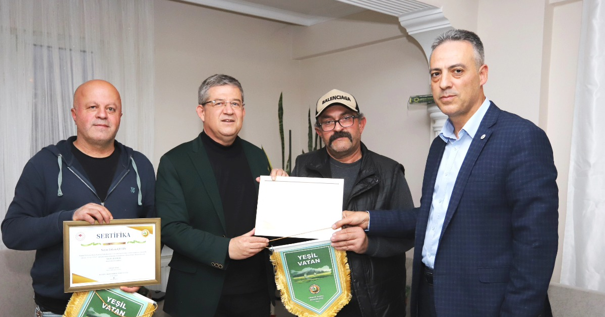 Kahraman sürücüye teşekkür ziyareti