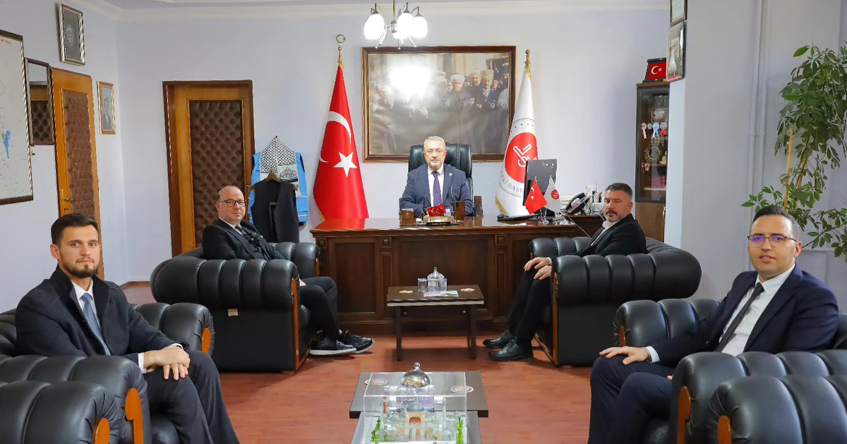 Denizli il müftüsü Pamuklu, Çal heyetini makamında ağırladı