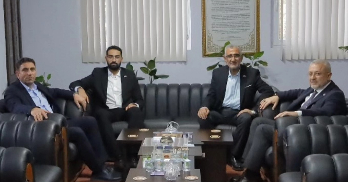 Denizli İl Müftüsü Abdullah Pamuklu, Filistinli öğrenci ve babasını ağırladı