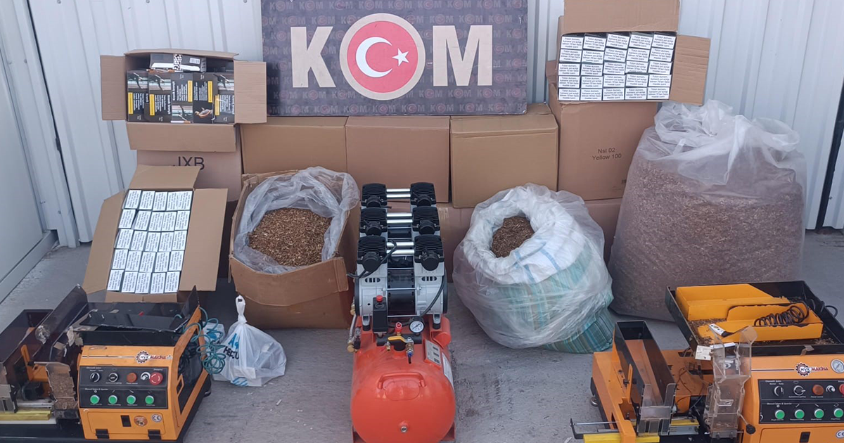  Aydın’da kaçak tütün operasyonu