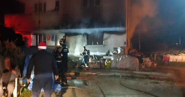 Sobadan çıkan yangında 1 kişi yaralandı