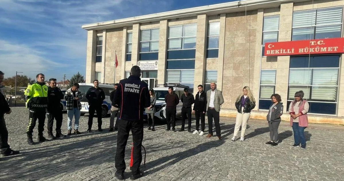 Emniyet personeline acil durum ve yangın eğitimi