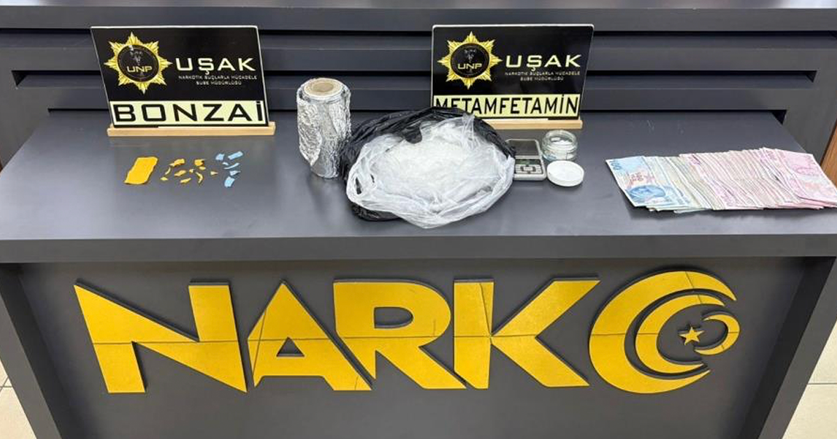 Uşak’ta uyuşturucu operasyonu: 5 kişi tutuklama 
