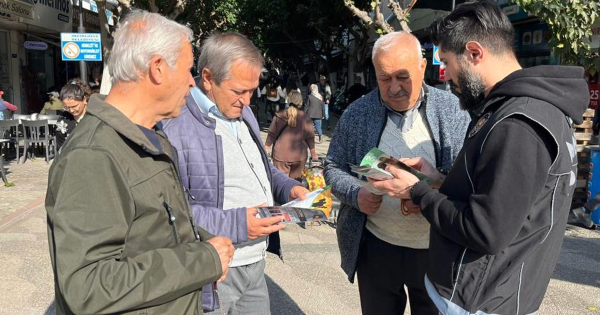 İncirliova’da polis ekipleri vatandaşları uyuşturucuya karşı bilgilendirdi