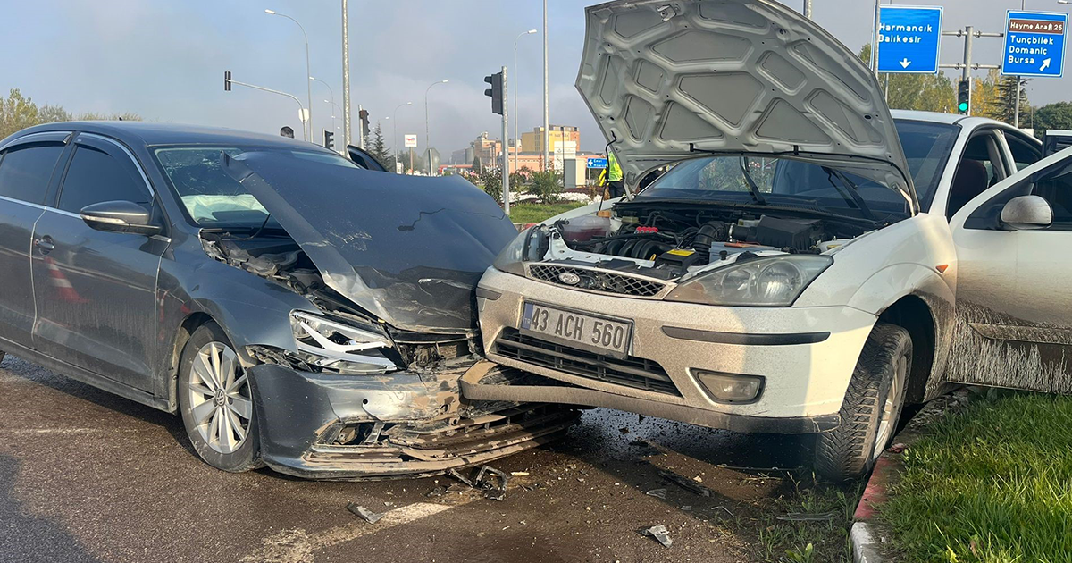 Tavşanlı’da trafik kazası, 1 kişi yaralandı