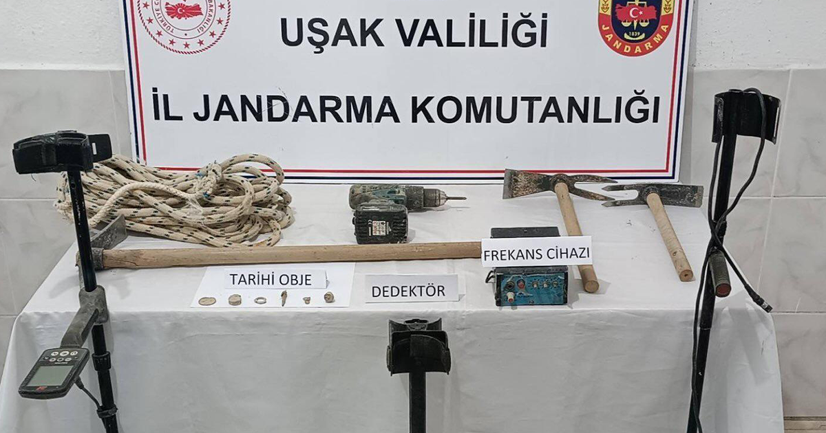  Jandarmadan kaçak kazıya suçüstü