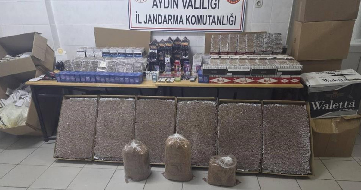 Didim’de 1,4 milyon değerinde kaçak sigara ele geçirildi