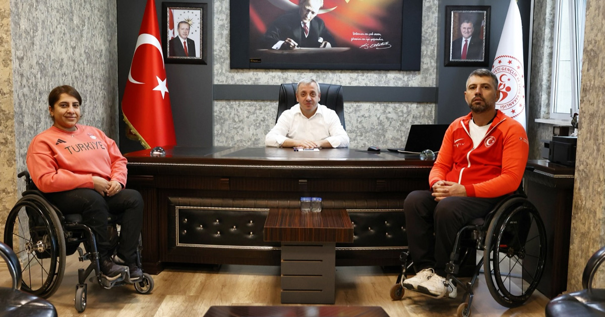 Denizlili milli paraokçulardan Süleyman Erdoğan’a ziyaret