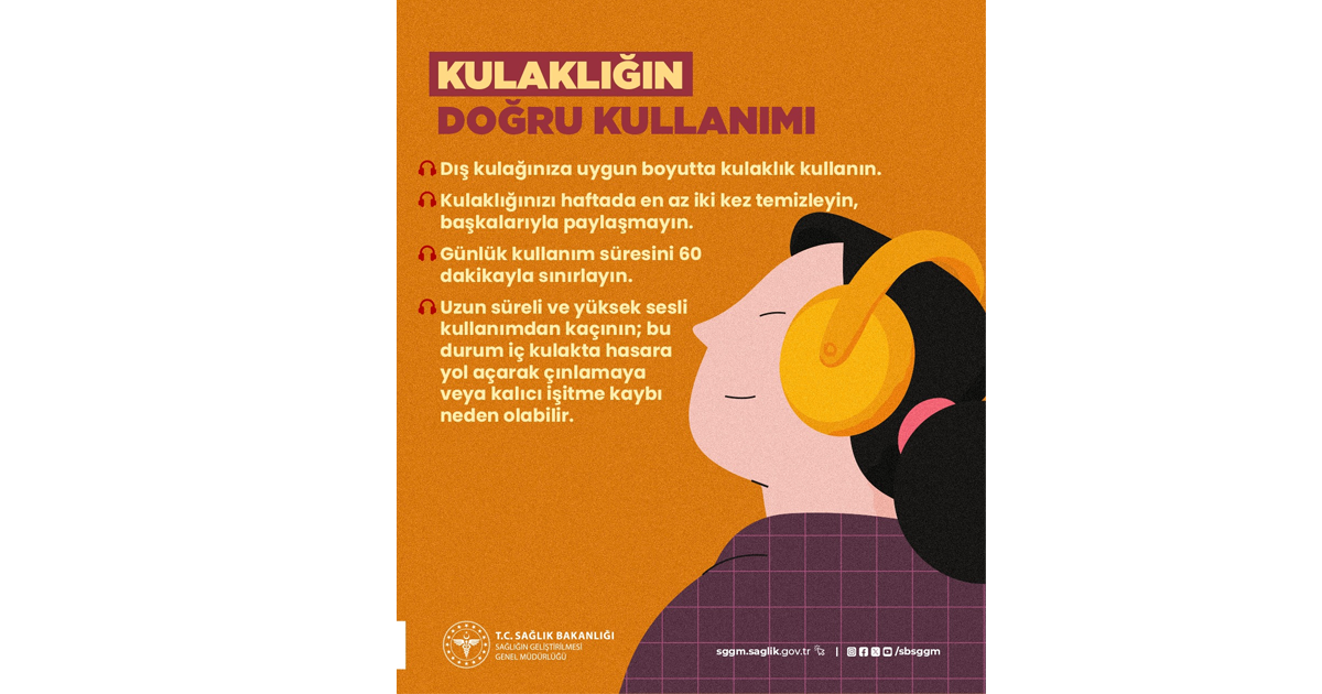 Kulaklığınızı bilinçli kullanın, işitme sağlığınızı koruyun