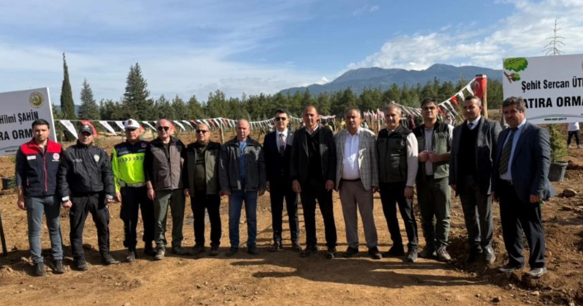 Beyağaç’ta şehit Ütni ve Şahin anısına hatıra ormanları oluşturuldu