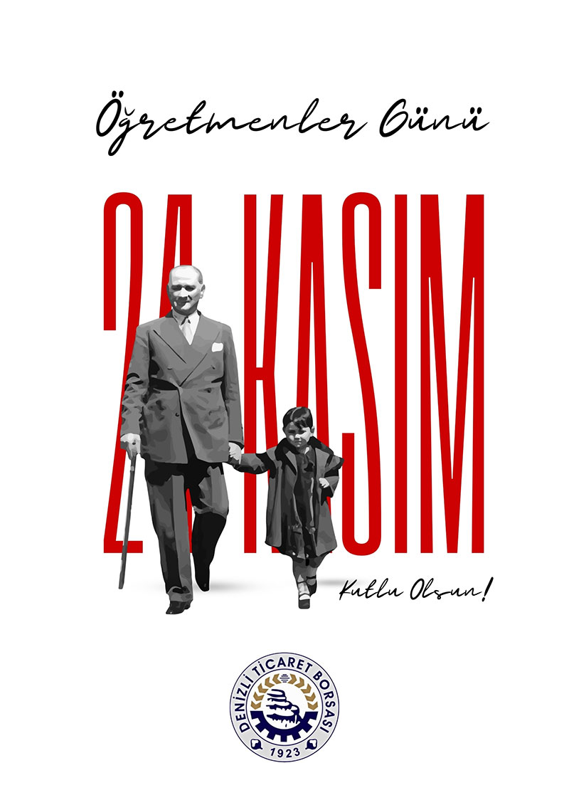 Denizli Ticaret Borsası 24 Kasım Öğretmenler Günü ilanı