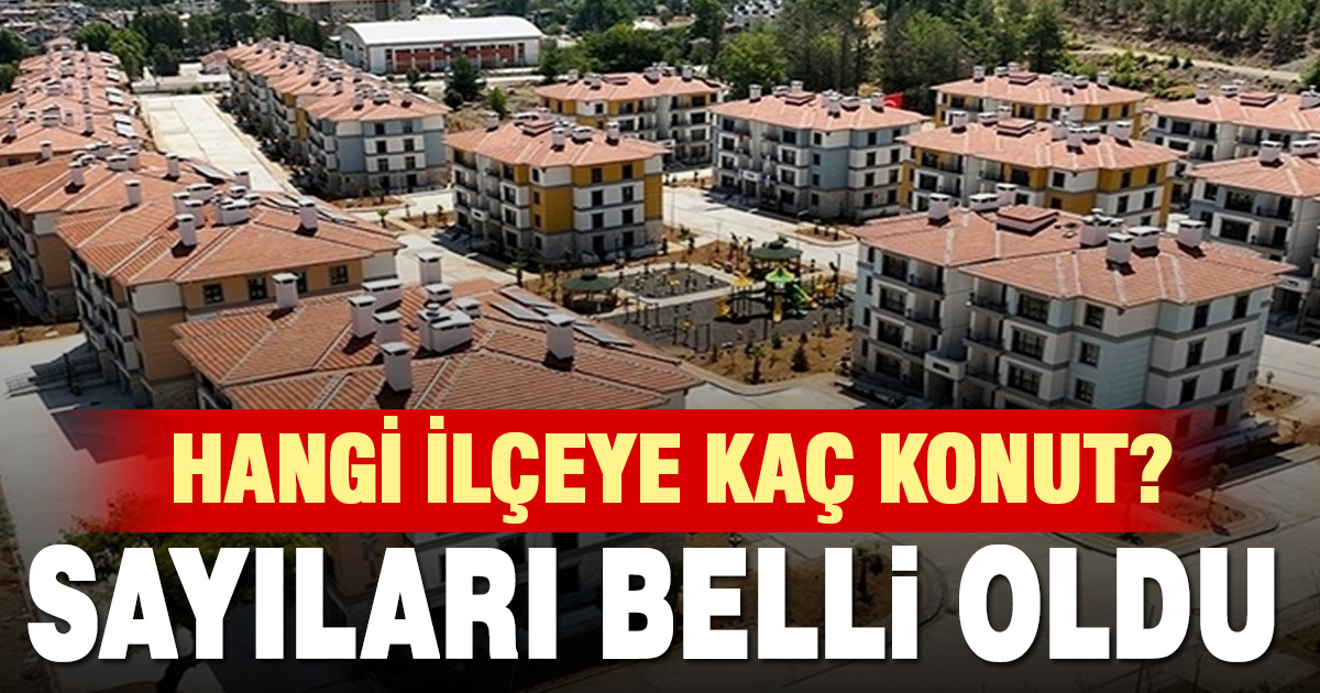 Denizli’ye yapılacak 6.190 sosyal konutun ilçelere göre dağılımı açıklandı