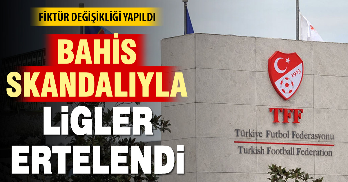 TFF 2. ve 3. Lig maçları iki hafta ertelendi