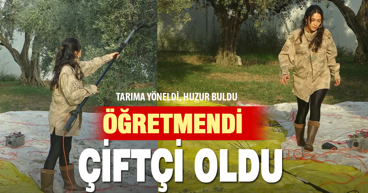 Genç kadın çiftçi huzuru toprakta buldu