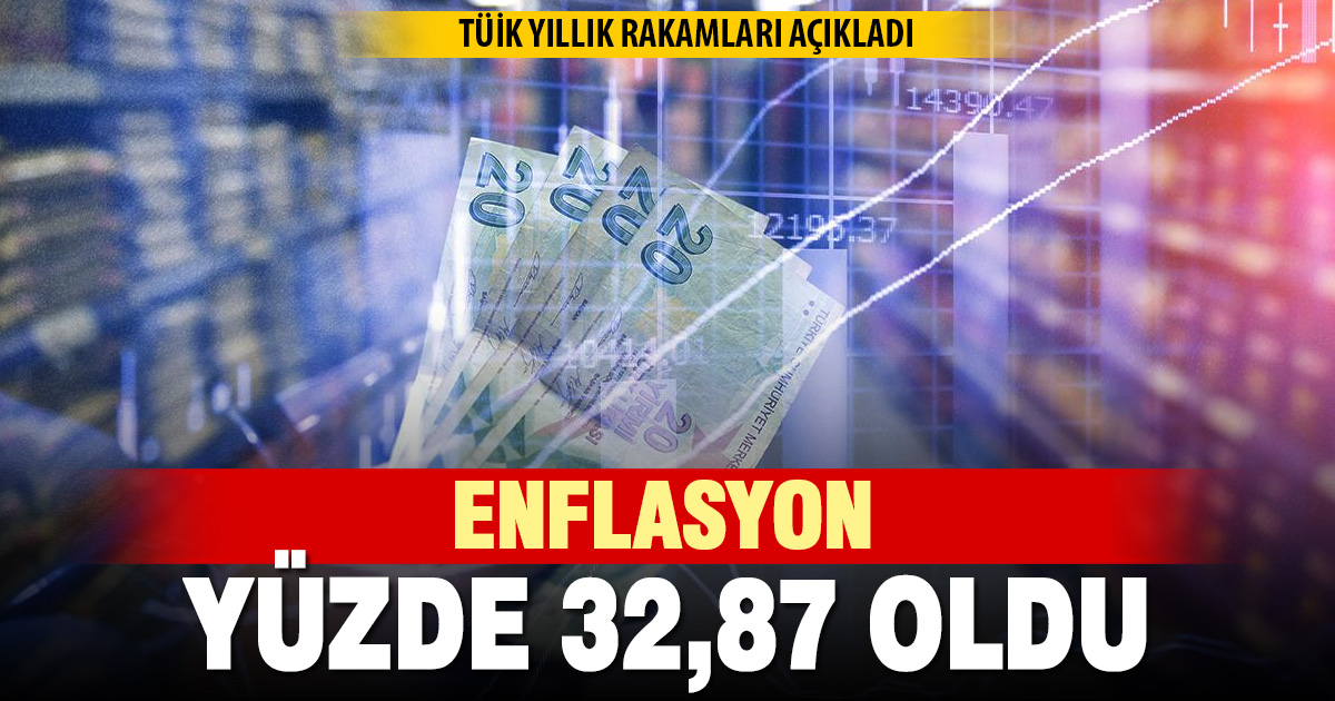 Ekim’de aylık enflasyon yüzde 2,55; yıllık enflasyon yüzde 32,87 oldu