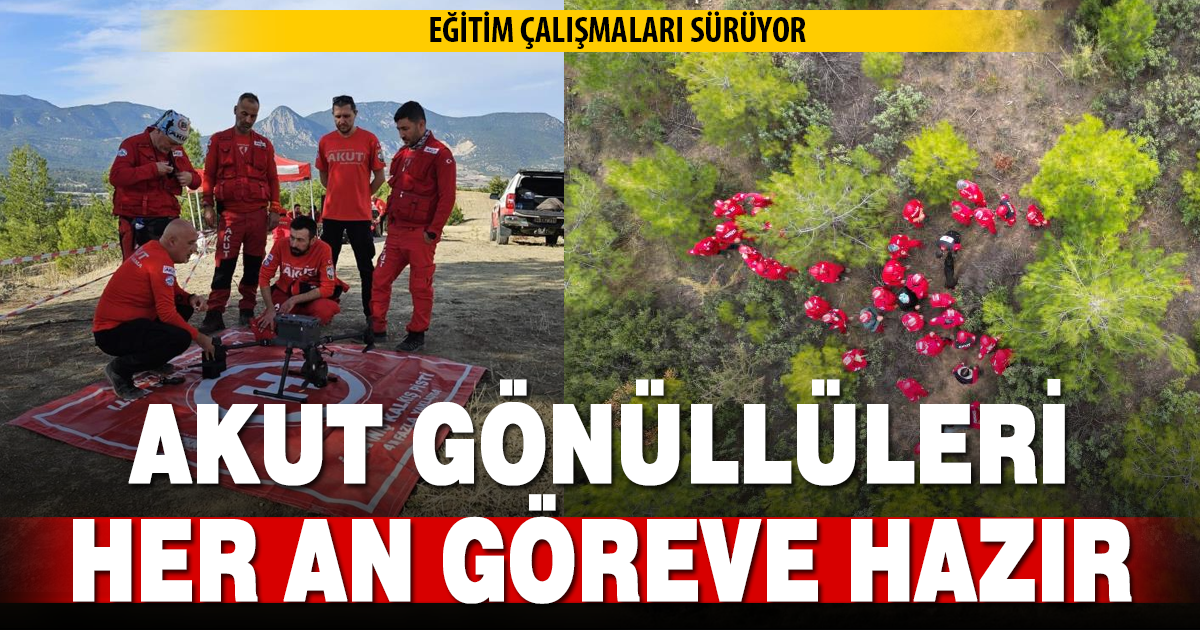 AKUT Ege ekipleri tatbikatlarla gönüllülerini her an göreve hazır hale getiriyor