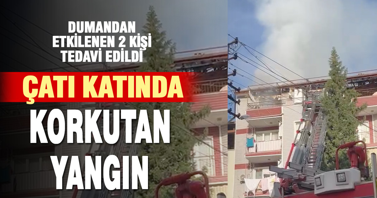 Denizli’de 5 katlı binada çıkan yangın söndürüldü