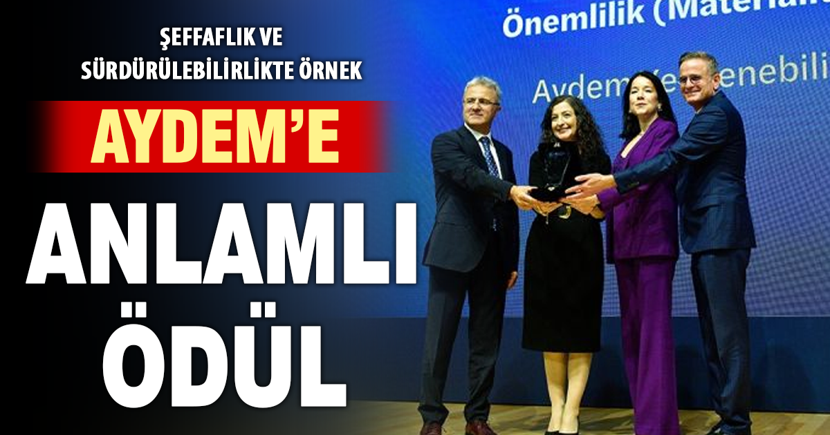 AYDEM’E ANLAMLI ÖDÜL