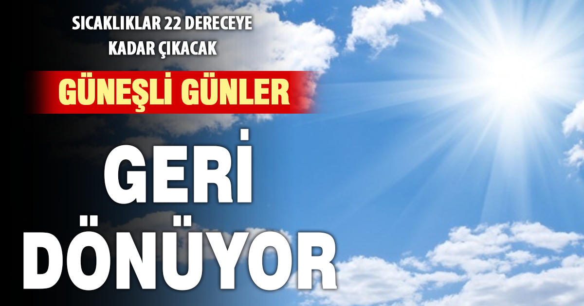 Yeni haftada Denizli’de güneşli ve ılık hava hakim olacak  