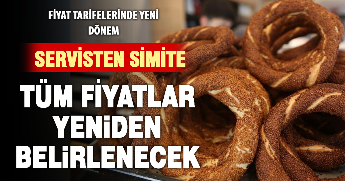 Fiyat tarifelerinde yeni dönem