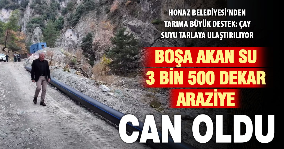 Honaz Belediyesi’nden arazi sulamaya dev destek