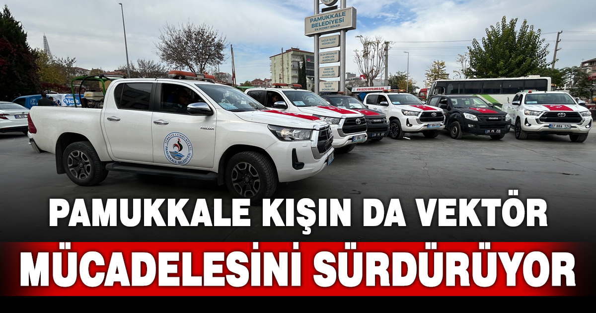 PAMUKKALE BELEDİYESİ KIŞ AYLARINDA DA VEKTÖR MÜCADELESİNİ SÜRDÜRÜYOR
