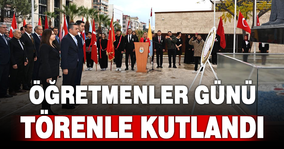 Öğretmenler Günü törenle kutlandı