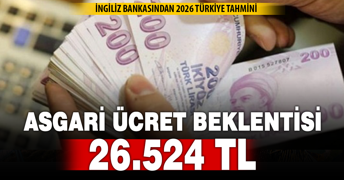 2026 asgari ücret tahmini: HSBC’den zam beklentisi 26.524 TL
