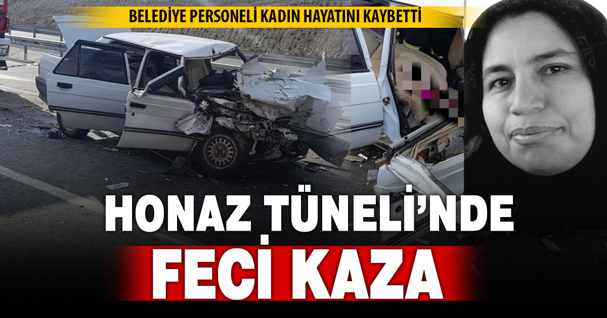 Honaz Tüneli çıkışında feci kaza: Belediye personeli kadın hayatını kaybetti, eşi ağır yaralı
