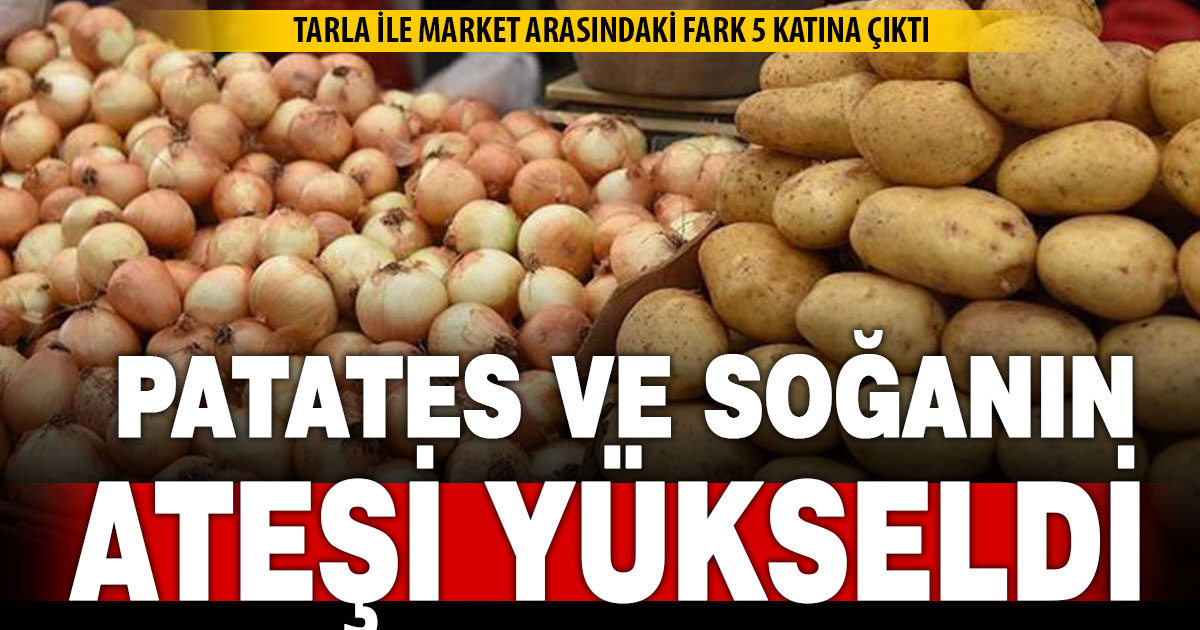 Patates ve soğan tarla ile market arasında fiyat farkı en çok açılan ürün oldu