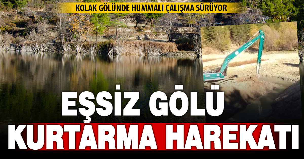 Çameli’nin Kolak Gölünde kurtarma çalışmaları sürüyor