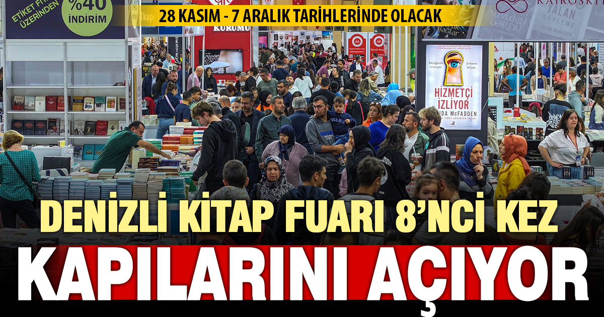 Denizli Kitap Fuarı 28 Kasım-7 Aralık tarihlerinde yapılacak