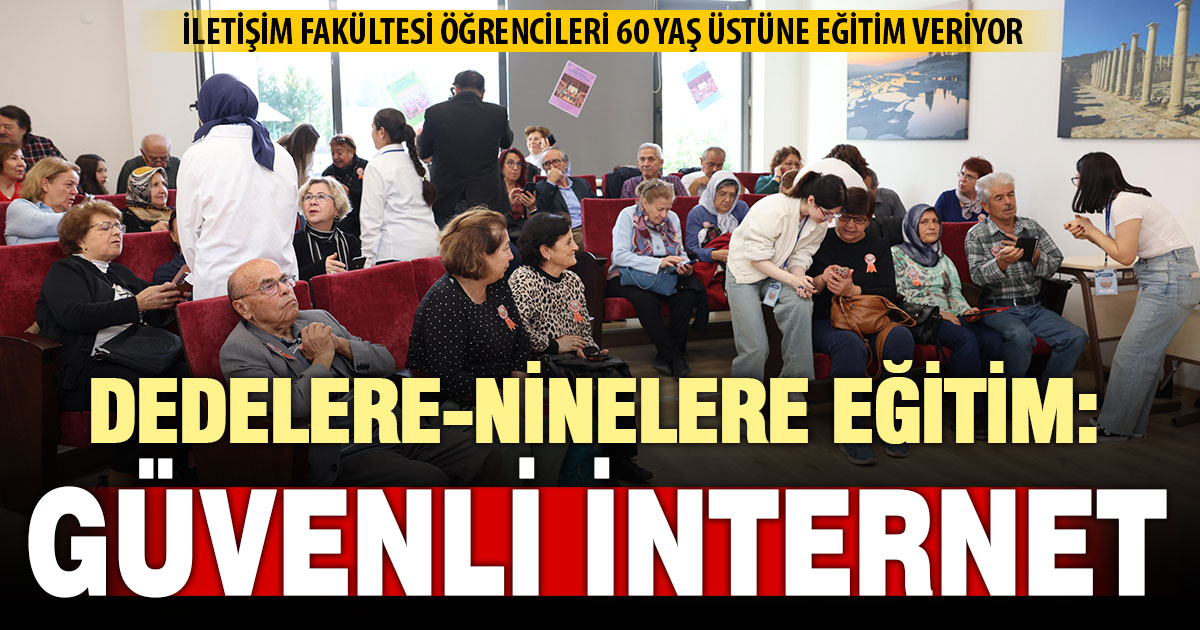 İletişim öğrencileri 60 yaş üstüne güvenli internet eğitimi veriyor