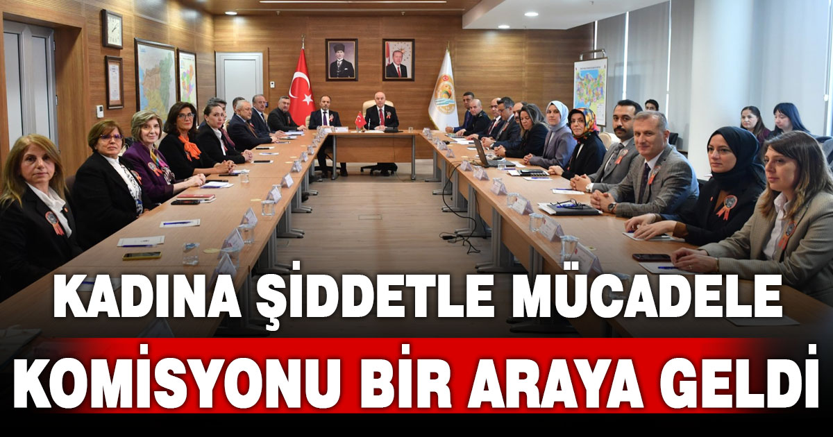 Kadına Yönelik Şiddetle Mücadele Komisyonu bir araya geldi