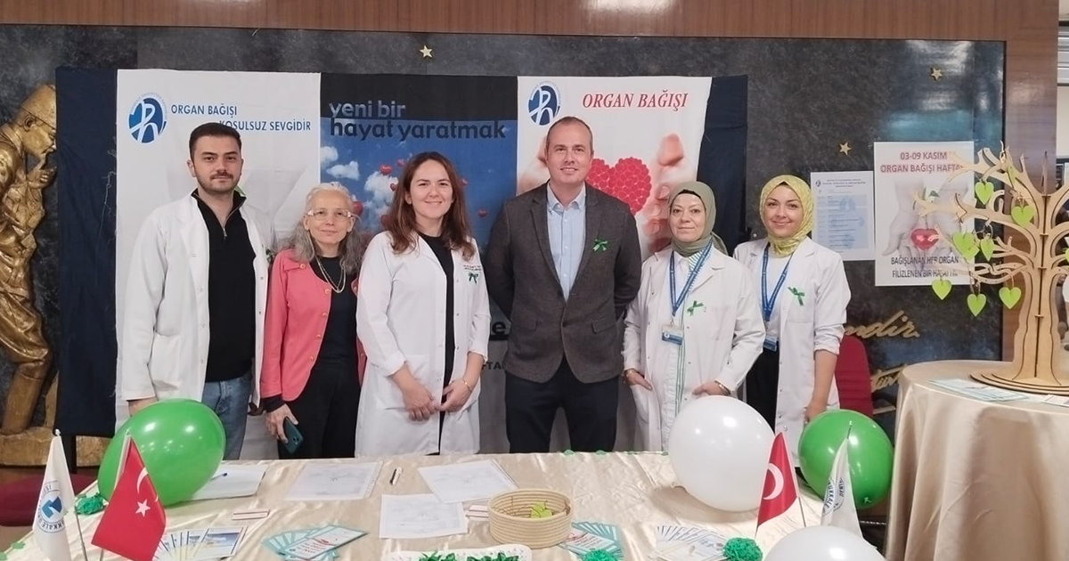 PAÜ Hastanelerinde organ bağışı haftası standı açıldı
