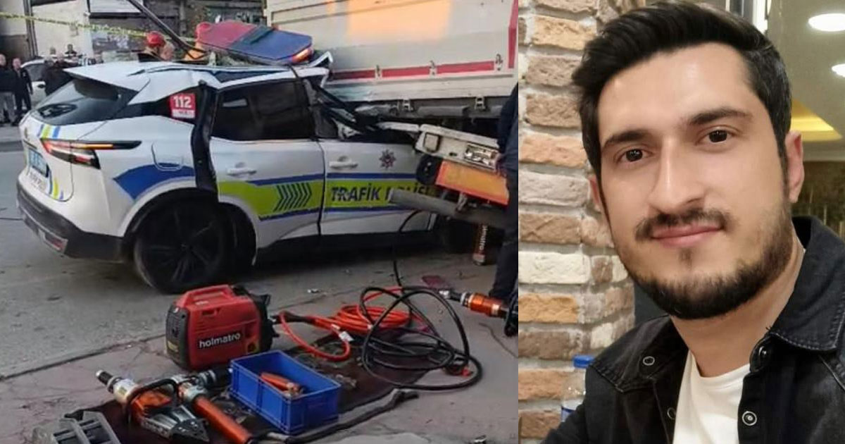 Trafik kazasında polis memuru şehit oldu