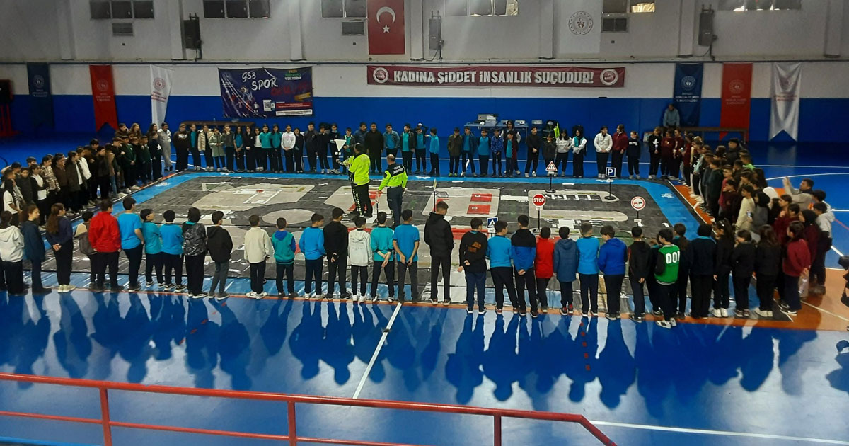 Sarayköylü 550 öğrenciye trafik eğitimi