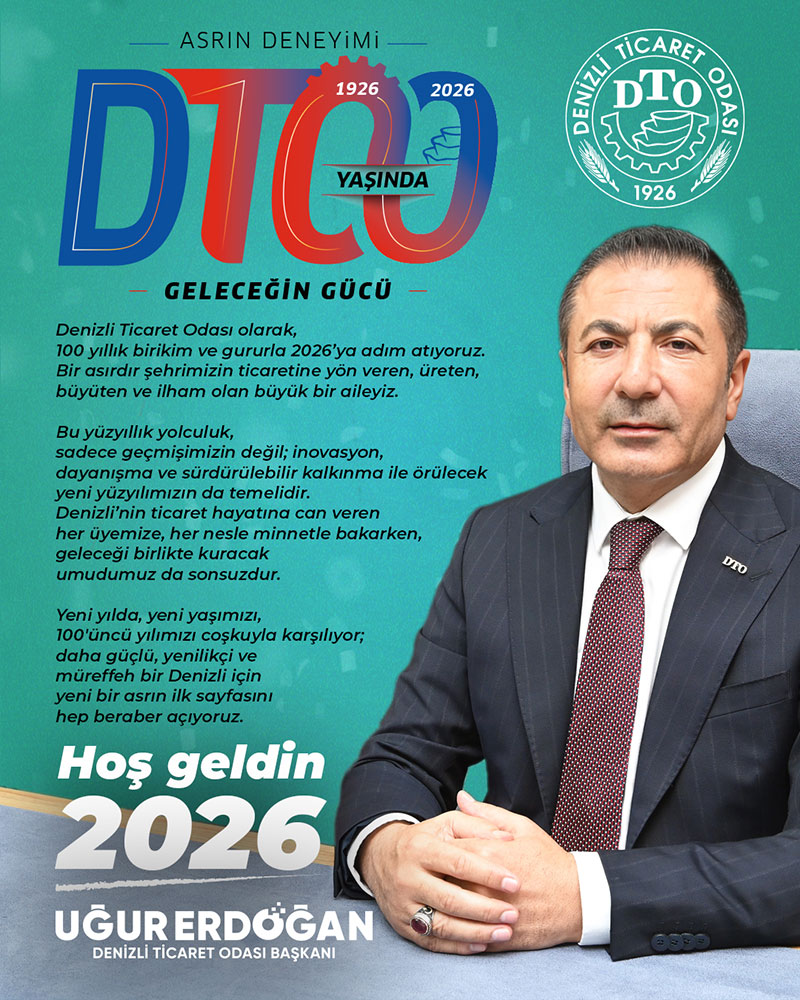 Denizli Ticaret Odası (DTO) Yeni Yıl Kutlama İlanı