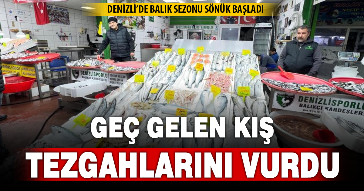Geç gelen kış balığın tadını kaçırdı