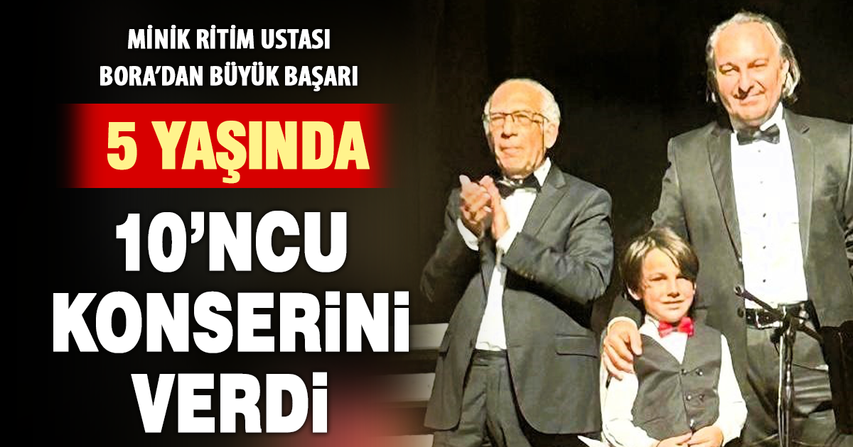 Küçük yetenek 10’uncu konserine çıktı
