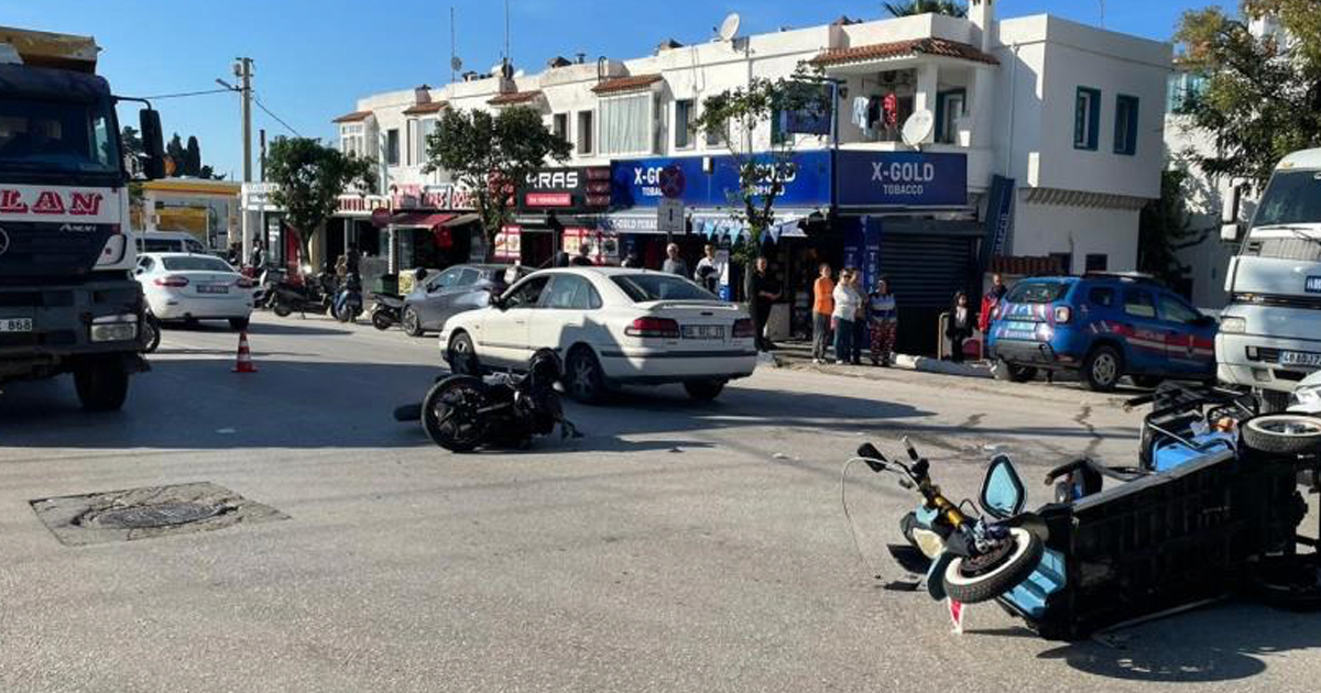 Bodrum’da trafik kazası kaza: 1 ölü, 1 yaralı 