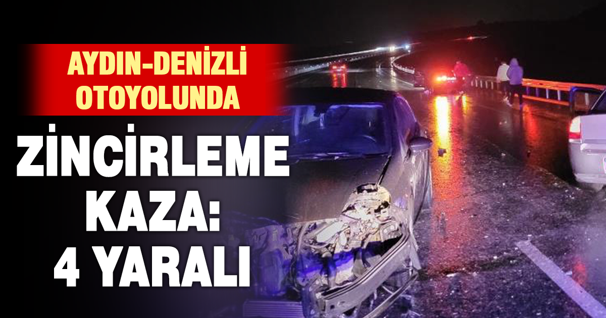 Bariyere vurup savrulan araca çarptı: 4 yaralı 